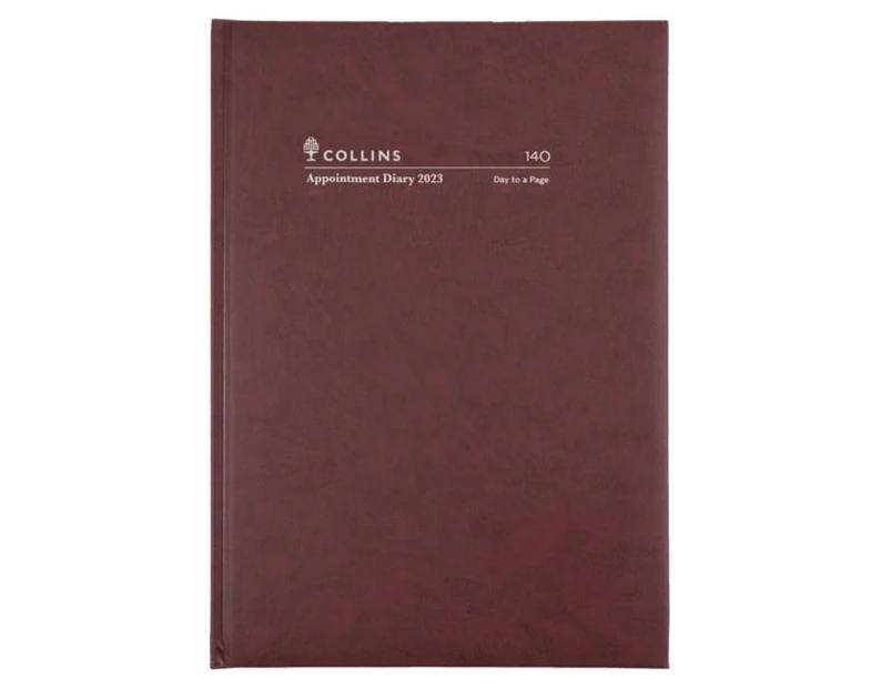 Debden Appointment - 2023 Early Edition Calendar Year Diary - A4 Day to Page - Burgundy : Calendar Year Diary - Product Code - 140.P78-23