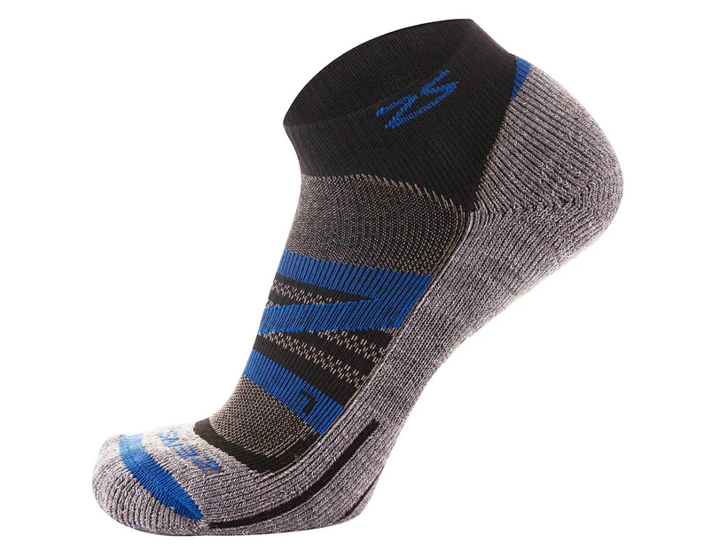 (Medium (Men’s 7-9.5, Women’s 8.5-11), Navy) - Zensah Wool Running Socks - Soft Cushioned Merino Wool, Moisture Wicking, Anti-Blister - Athletic Socks, Tra