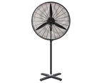 Dimplex Matte Black 220W Electric 75cm High Velocity Pedestal Floor Fan/Cooler