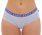Bonds Women's Hipster Boyleg Underwear 3-Pack - Purple/Grey/Multi