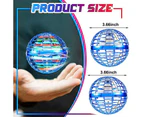 Momax 1 Pack Magic Flying Toy Ball Dynamic RGB Light Drop Resistant-Blue