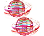 Momax 2 Packs Magic Flying Toy Ball Dynamic RGB Light Drop Resistant-Red