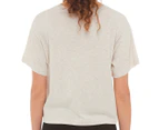 Calvin Klein Jeans Women's Shiny Plastisol Master Jeans Logo Tee / T-Shirt / Tshirt - Cortado Heather