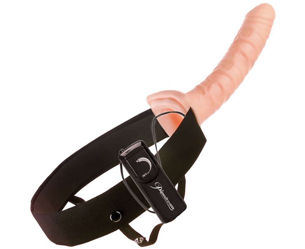 PipeDream Fetish Fantasy 10 Inch Vibrating Hollow Strap On M