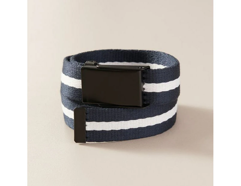 Target Kids Plate Buckle Webbing Belt - Blue