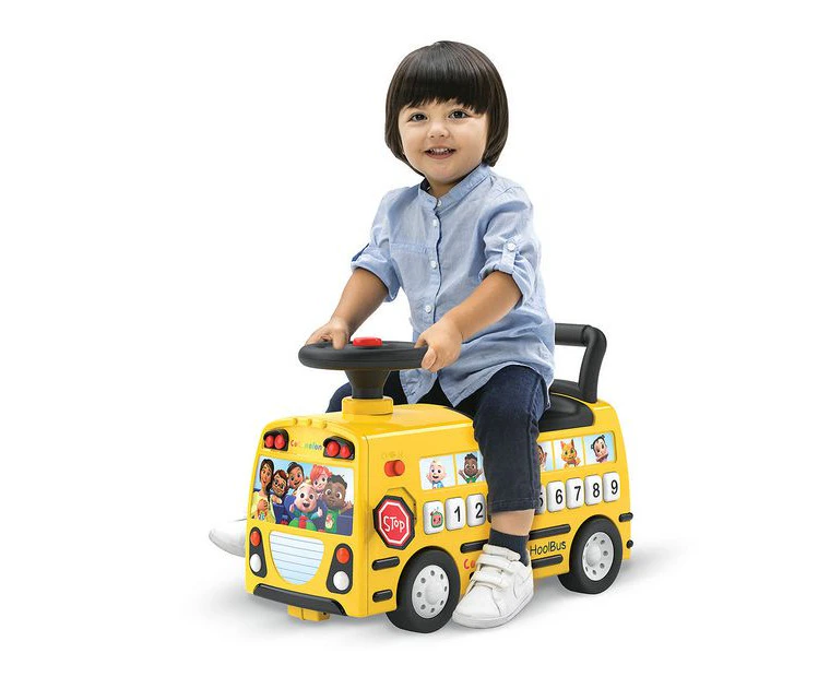 Cocomelon Foot to Floor Rideon Bus w/ Storage Space Kids/Childrens Toy 18m+