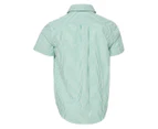 Polo Ralph Lauren Boys' Striped Cotton Seersucker Shirt - Green/White
