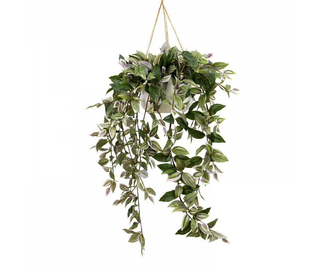 120cm Wandering Dew in Hanging Planter (with Rope) Faux Jew Artificial Plant