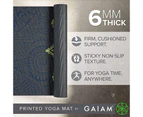 (Sundial Layers) - Gaiam Yoga Mat - Premium 6mm Print Extra Thick Exercise & Fitness Mat for All Types of Yoga, Pilates & Floor Exercises (68" x 24" x 6mm