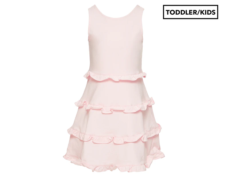 Polo Ralph Lauren Girls' Cotton Jersey Ruffled Dress - Hint Of Pink