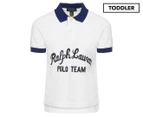 Polo Ralph Lauren Toddler Boys' Team Mesh Polo Shirt - White/Multi