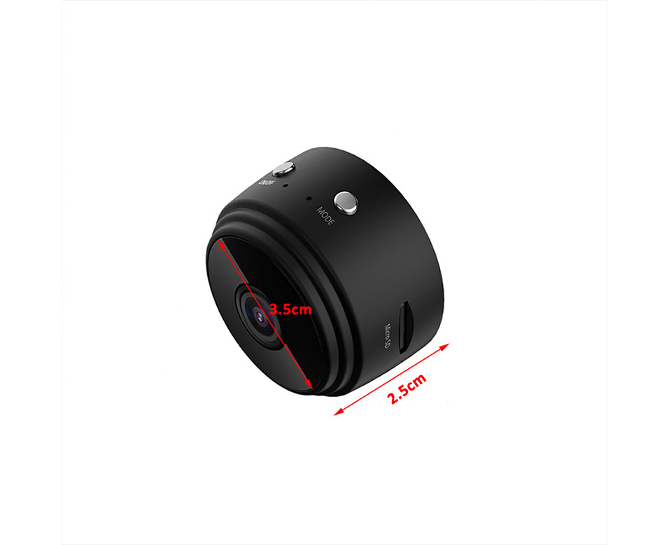 Mini WiFi Camera Motion Activated Alerts,Night Vision Remote Record/Snapshot/Playback 150° Wide Angle Lens 1080P Full HD Home Security Micro Cam Mobile Phone Control 