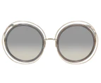Chloé Women's Round Sunglasses - Gold/Transparent Grey