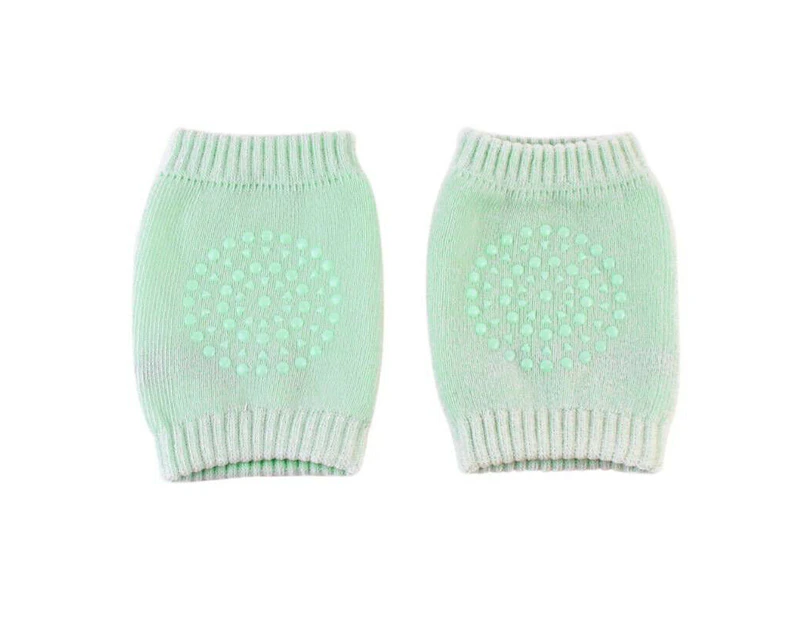Baby Crawling Knee Pads Pair Toddler Soft Protection Boys Girls - Light Green