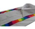 Boys Adjustable Rainbow Blocks Patterned Suspenders Fabric