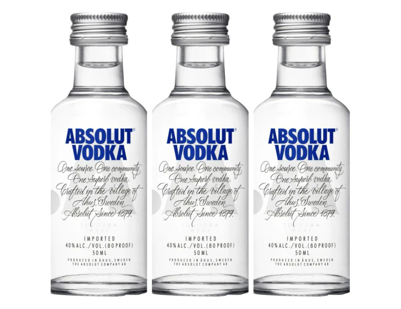 Absolut Vodka (3X50ML)