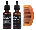 The Beard Mantra Combination Beard Care Kit Cedarwood/Sandalwood & Vanilla