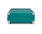 Crosley Cruiser Bluetooth Portable Turntable Player - Teal & Record Storage Crate