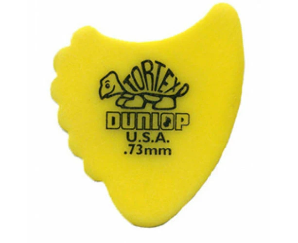 10 x Jim Dunlop Tortex Fins 0.73mm Gauge Guitar Picks 414R Free Shipping