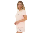 Calvin Klein Women's Carousel Logo Short Sleeve PJ Set - Nymph's Thigh