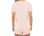Calvin Klein Women's Carousel Logo Short Sleeve PJ Set - Nymph's Thigh