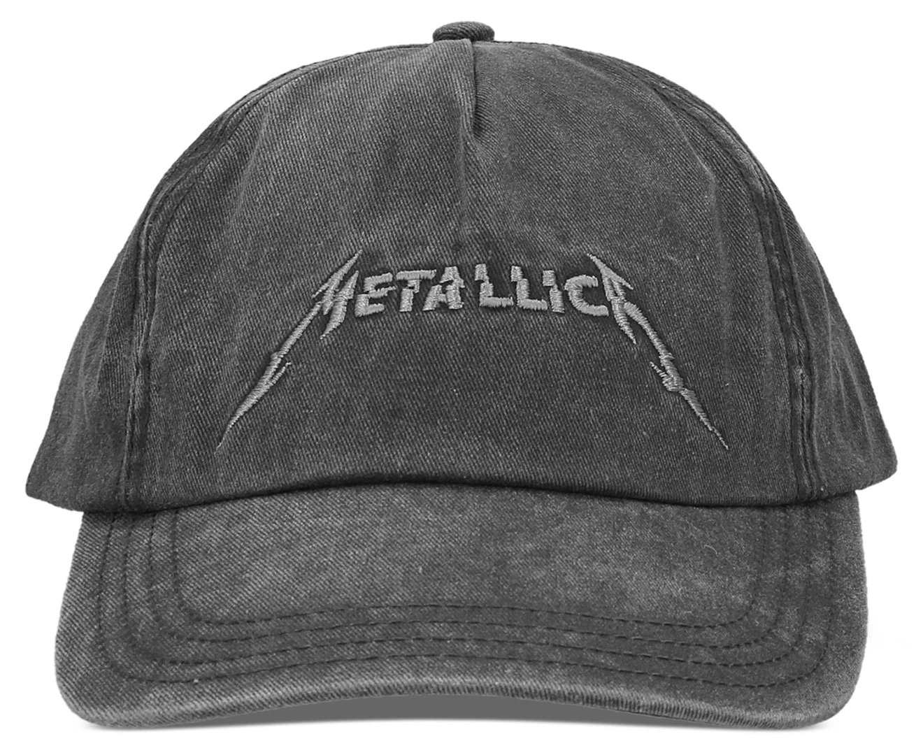 Metallica Logo Cap - Washed Black