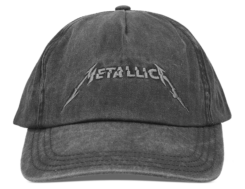 Metallica Logo Cap - Washed Black