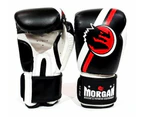 Morgan V2 Classic Boxing Gloves  (8-16oz) - Black/White
