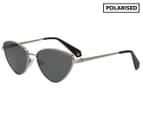 Polaroid PLD6071/S/X Cat Eye Polaroid Sunglasses - Ruthenium/Black 1