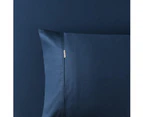 400 Thread Count Fitted Sheet Navy