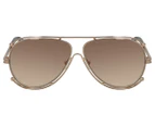Chloé Women's Aviator Sunglasses - Metallic Brown/Brown