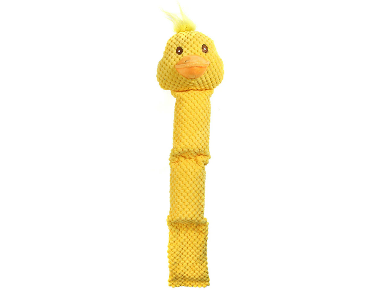 Paw Play 48cm Plush Squeak/Squeaking Chicken Pet/Dog/Cat Play/Chew Toy Yellow