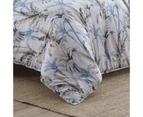 Tommy Bahama Super King Bed Catalina Quilt Cover/2x Pillowcases Set Blue/Silver