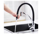 Brass Kitchen Sink Tap Round Laundry Bar Sink Faucets Swivel Spout Chrome