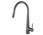 Gunmetal Grey Kitchen tap mixer Pull Out head Swivel Spout Laundry Bar Sink Faucets Brass