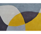 Modern Handmade Wool Rug - Pebbles 6232 - Yellow/Grey