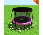 Kahuna Trampoline 10 ft with Roof - Pink