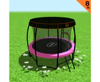 Kahuna Trampoline 8 ft with Roof - Pink