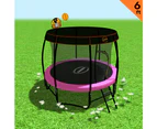 Kahuna Trampoline 6ft with Basketball set & Roof - Pink