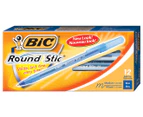 BiC Round Stic Medium Ballpoint Pens 12-Pack - Blue