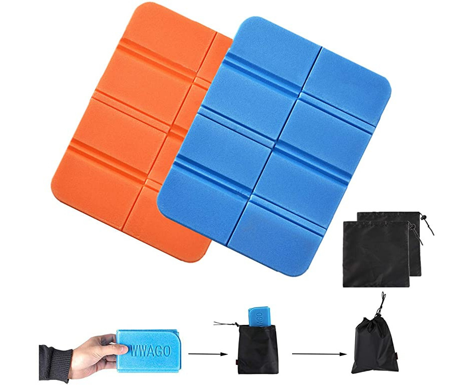 Thermal Seat Pad Thermally Portable Seat Cushion Mat With Storage Bag Waterproof Moisture-Proof Pad for Outdoor Camping Park Picnic Hiking Playground Insulated Folding Foam Sit Mat 