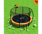 Kahuna Pro 16ft Trampoline with Mat, Reversible Pad, Basketball Set