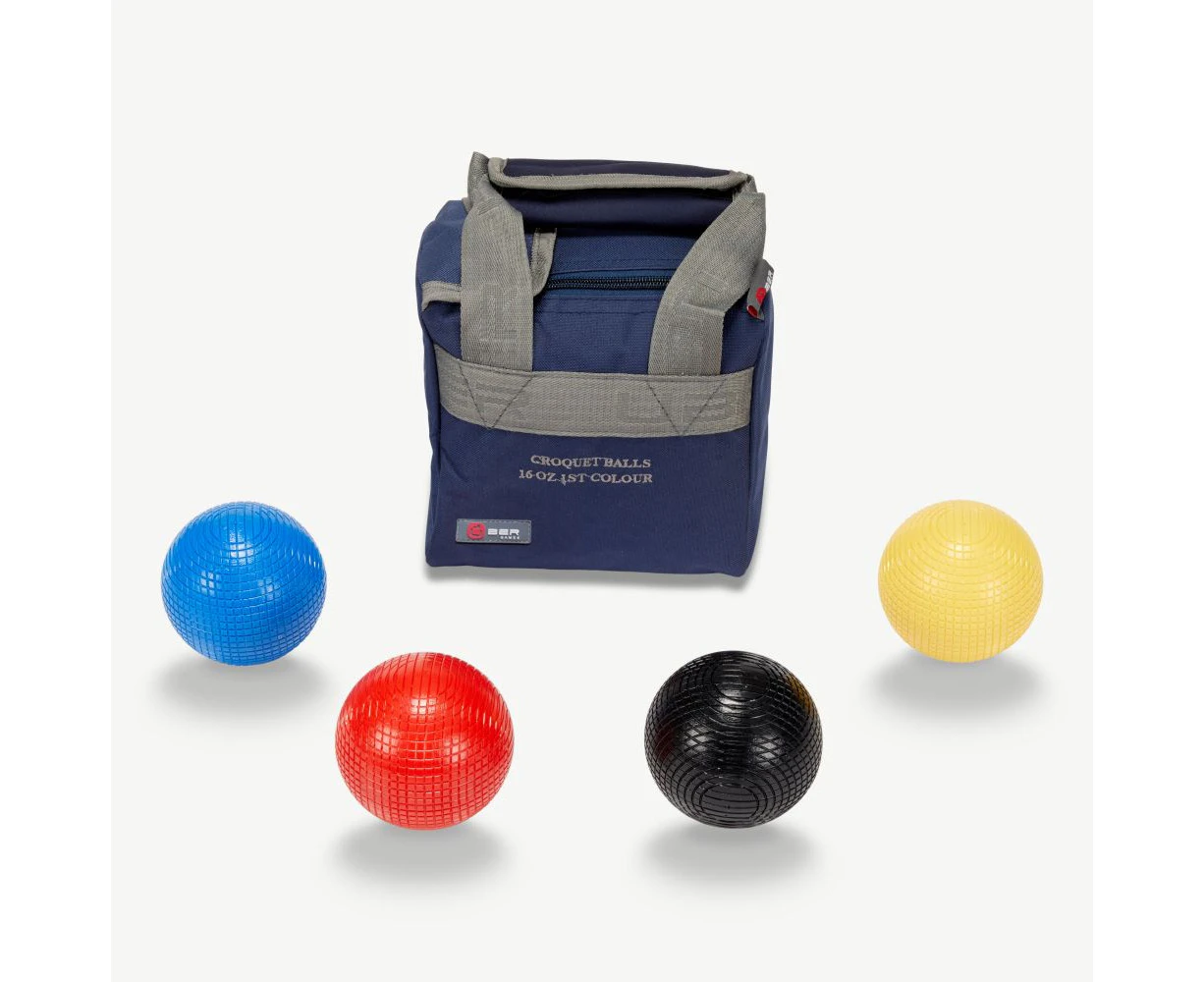 16oz Composite Croquet Balls - Primary Colours