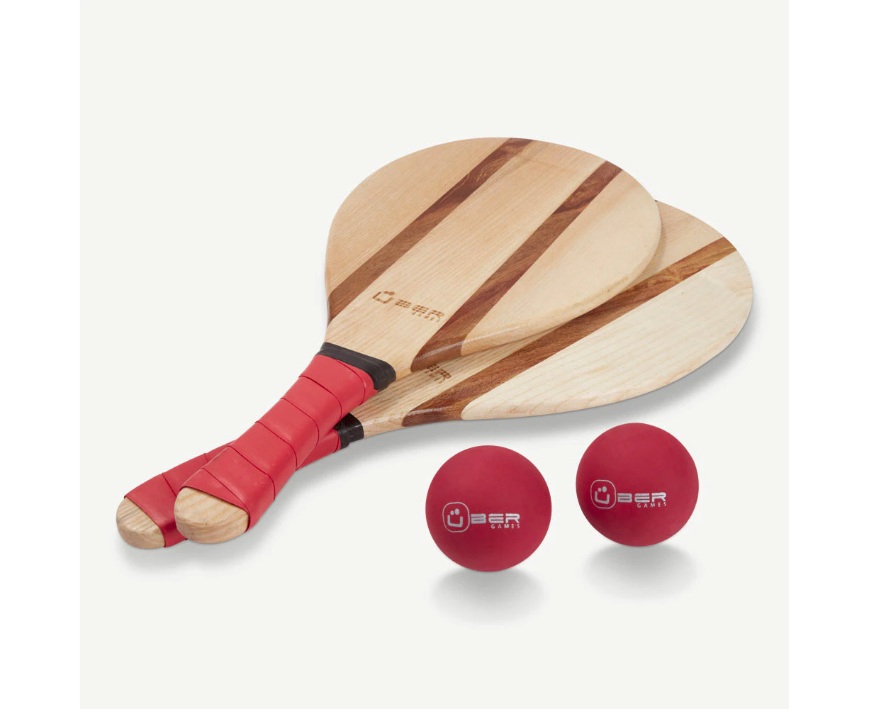 Beach Paddle Bat and Ball Set in Drawstring Bag ( Frescobol )