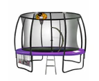 Trampoline 10ft Kahuna with  Basket ball set - Purple