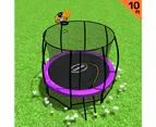 Trampoline 10ft Kahuna with  Basket ball set - Purple