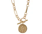 AC-LAB Fob Necklace With Charm - Gold