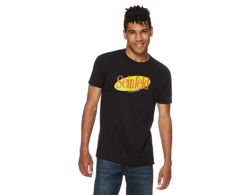 Seinfeld Men's Logo Tee / T-Shirt / Tshirt - Black
