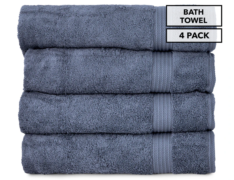 Luxury Living Ultra Plush 600GSM Bath Towel 4-Pack - Celestial