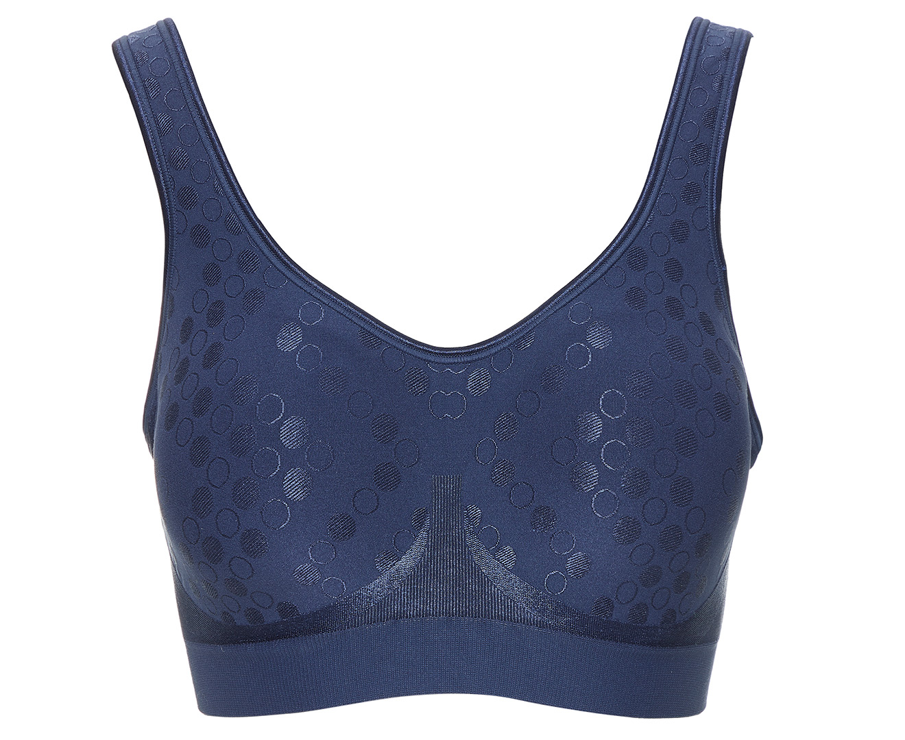 Playtex Comfort Revolution Contour Wire-free Bra - Granite Blue - Curvy Bras